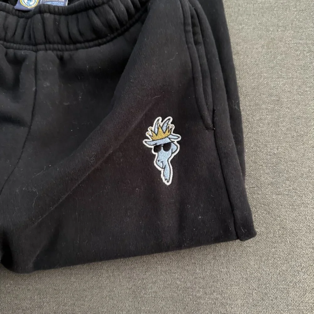 GOAT Loose Kids Sweatpants Black - Picture 3 of 7